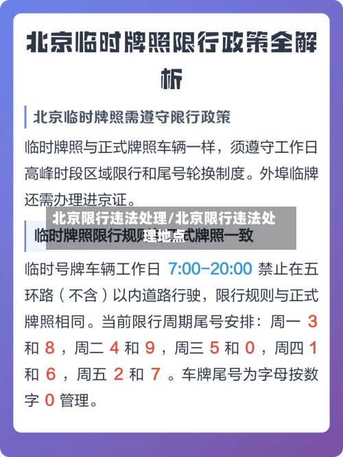 北京限行违法处理/北京限行违法处理地点-第3张图片