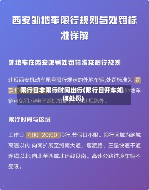 限行日非限行时间出行(限行日开车如何处罚)