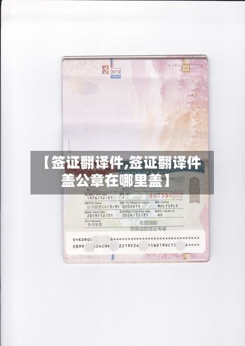 【签证翻译件,签证翻译件盖公章在哪里盖】