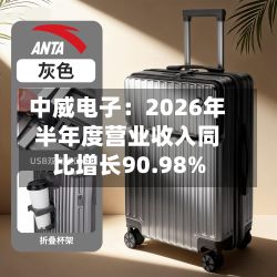 中威电子:2026年半年度营业收入同比增长90.98%-第2张图片