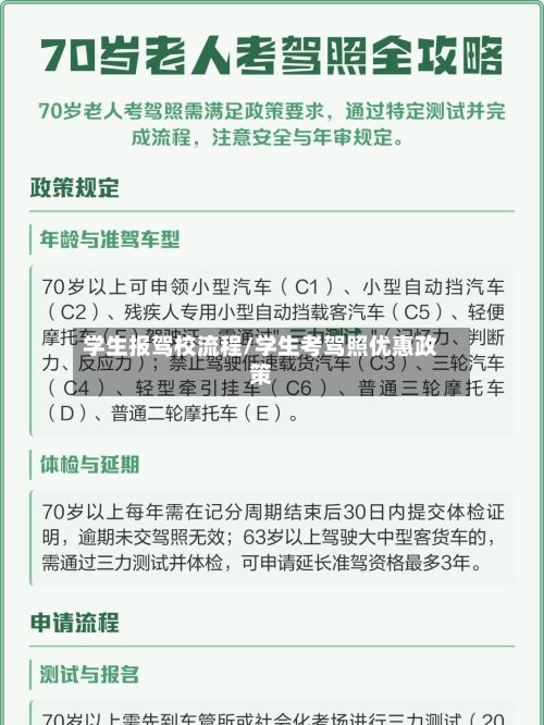 学生报驾校流程/学生考驾照优惠政策-第2张图片