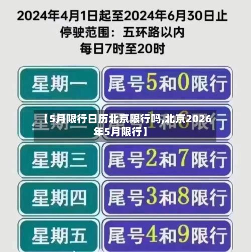 【5月限行日历北京限行吗,北京2026年5月限行】-第2张图片
