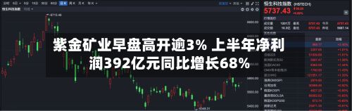 紫金矿业早盘高开逾3% 上半年净利润392亿元同比增长68%-第1张图片