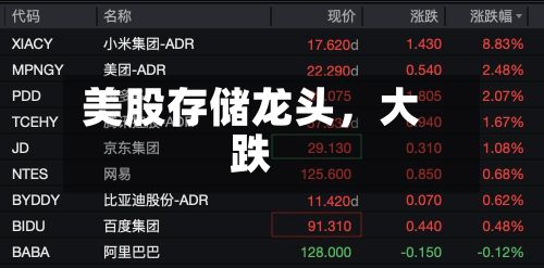 美股存储龙头，大跌-第2张图片