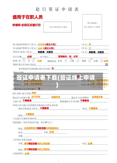签证申请表下载(签证线上申请)-第3张图片