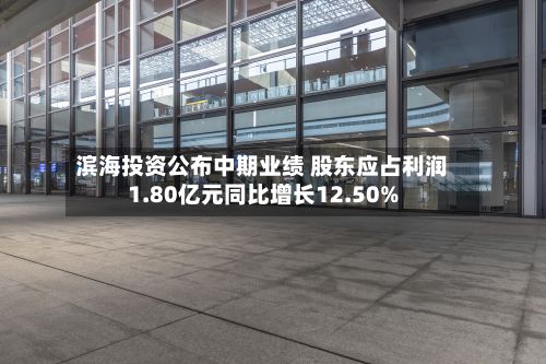 滨海投资公布中期业绩 股东应占利润1.80亿元同比增长12.50%-第2张图片
