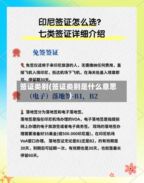 签证类别(签证类别是什么意思)-第3张图片