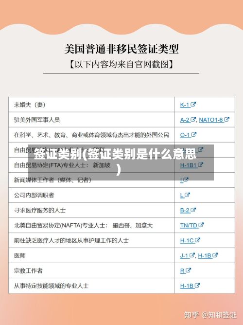 签证类别(签证类别是什么意思)-第2张图片