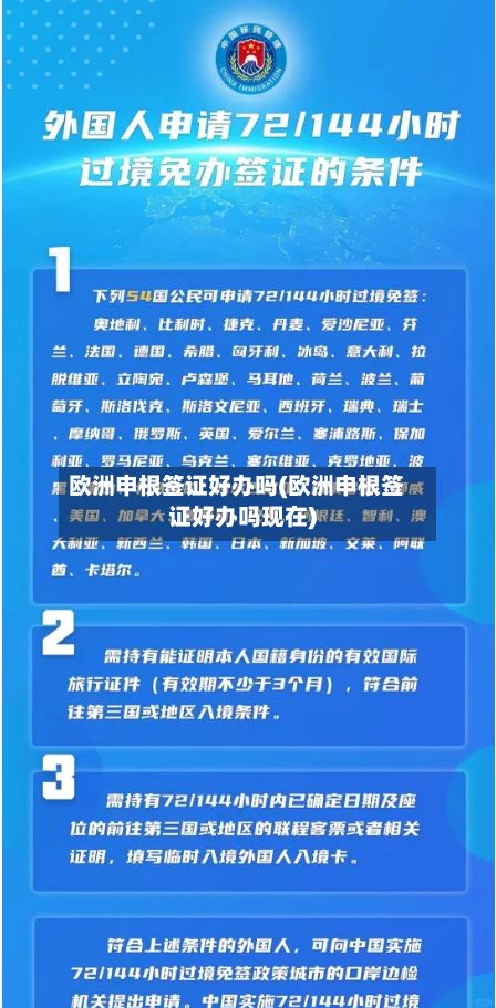 欧洲申根签证好办吗(欧洲申根签证好办吗现在)