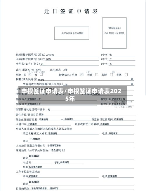 申根签证申请表/申根签证申请表2025年