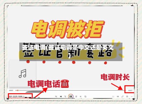 签证电调(签证电调是中文还是英文)