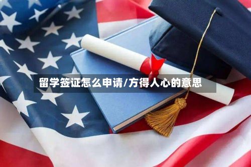 留学签证怎么申请/方得人心的意思-第2张图片
