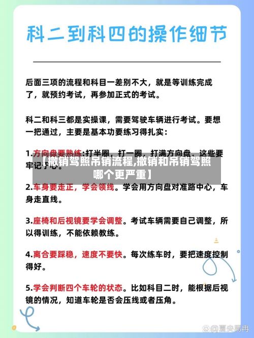 【撤销驾照吊销流程,撤销和吊销驾照哪个更严重】