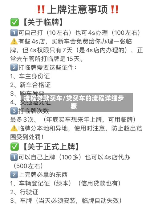 流程贷款买车/贷买车的流程详细步骤-第3张图片