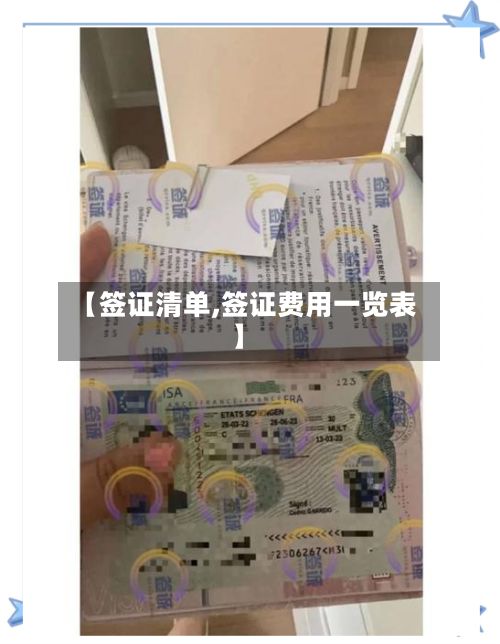 【签证清单,签证费用一览表】