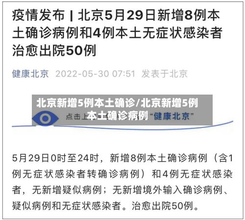 北京新增5例本土确诊/北京新增5例本土确诊病例-第2张图片