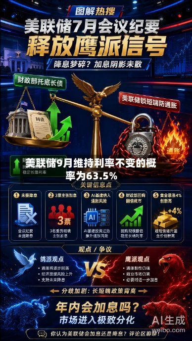 美联储9月维持利率不变的概率为63.5%-第2张图片