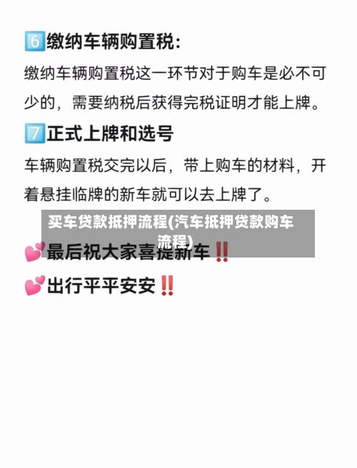 买车贷款抵押流程(汽车抵押贷款购车流程)